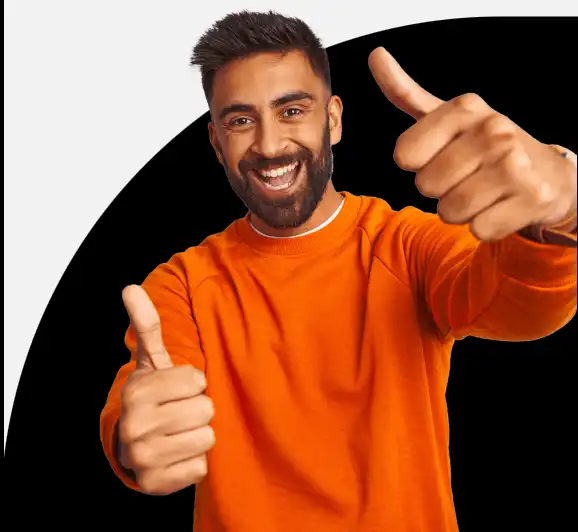 man smiling